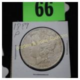 US 1889-P MORGAN SILVER DOLLAR