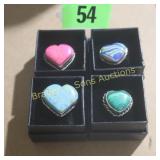 GROUP OF 4 LADIES DESIGNER RINGS