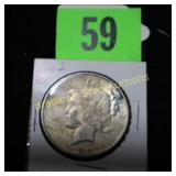 US 1922-P PEACE SILVER DOLLAR