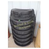 GROUP OF SEPTIC TANK LEACH CHAMBERS.