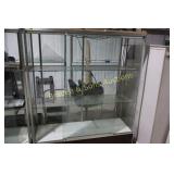 USED 72" X 60" LIGHTED SHOWCASE.