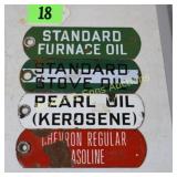 GROUP OF 4 VINTAGE STANDARD OIL, PEARL OIL AND