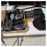 GROUP OF ASSTD CAST IRON COOKWARE ETC.