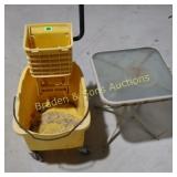 USED COMMERCIAL MOP BUCKET, ETC.