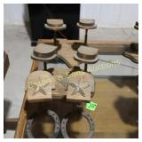 GROUP OF 3 SPUR STANDS.