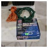 GROUP OF USED EXTENSION CORDS.