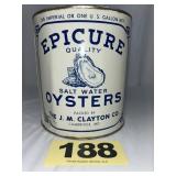 Epicure 1 Gal Salt Water Oysters Can,
