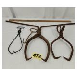Vintage Ice Tongs, Hook