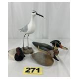 A. Knopp Mini Decoys, Wood Duck Drake, Shorebird