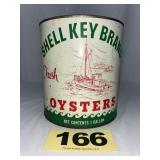Shell Key Brand 1 Gal Oyster Can,