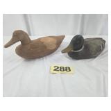 (2) Mallard Decoys