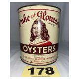 Duke of Gloucester 1 Gal Oysters Can,