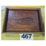 J.J. Lanburgis Co. Arrow Brand Wooden Tray,