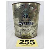 P.K. Brand 1 Gal Oysters Can,
