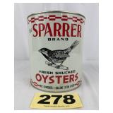 Sparrer 1 Gal Oysters Can,