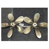 Pair 22" Chris Craft Brass Props,