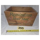 Remington Shur Shot Ammo Wood Box,