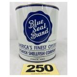 Blue Seal Brand 1 Gal Oyster Can,