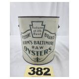 Keystone Brand 1 Gal Bail Oysters Can,