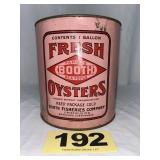 Booth 1 Gal Oysters Can,