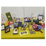 Military Insignas, Cufflinks, Medals, etc