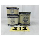 (3) "Blue Cross" Brand Oysters Cans,