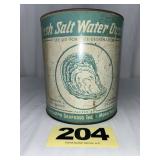 Fresh 1 Gal Salt Water Oysters Can,