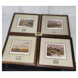 Set of (4) Friends of NRA Signed Framed Prints,