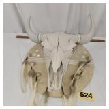 Mounted Bison Skull