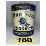 Blue Seal 1 Gal Oysters Can,