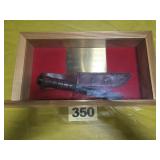 Ka-Bar USMC Knife in Case, D. Montgomery USN
