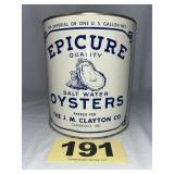 Epicure 1 Gal Salt Water Oysters Can,