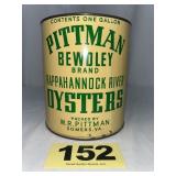 Pittman Dewdley 1 Gal Oyster Can,