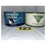 (2) 1/2 Gal Oysters Can,