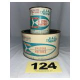 Bluecold 1/2 Gal & 1 Pt Salt Water Oysters Can,