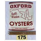 Oxford Oysters Porcelain on Steel Sign