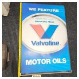 Valvoline Metal Sign, Double Sided