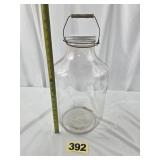 5 Gal Glass Jar w/Wire Handle & Lid