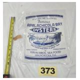 Apalachicola Bay Oysters Porcelain on Steel Sign,
