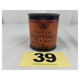 Dize & Sears Co. 1 Pt Oyster Can,