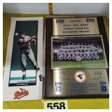 1993 Baltimore Orioles Plaque, C. Ripken Poster
