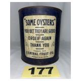"Some Oysters" 1 Gal Oysters Can,
