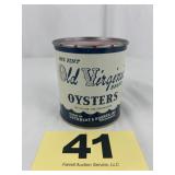 Old Virginia Brand 1 Pt Oyster Can,