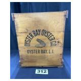 Seawanhaka Brand Oysters Wooden Box,