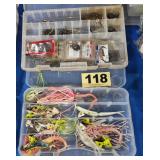 (2) Bins of Fishing Tackle