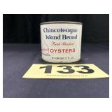 12 Oz Chincoteague Island Brand Oysters Can, Bank