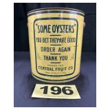 1 Gal "Some Oysters" Bail Can,