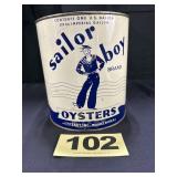 1 Gal Sailor Boy Oysters Can,