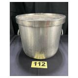 Stainless Oyster Shucking Bucket, w/Bottom Rack,