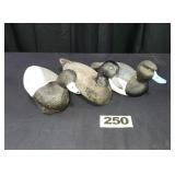 (3) Old Blue Bill Decoys